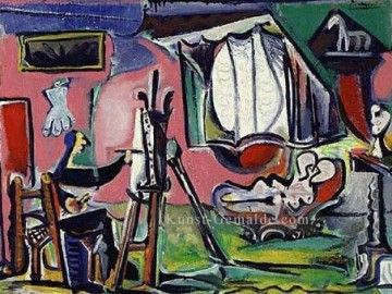  kubistisch Malerei - der Maler und sein Modell 1963 kubistisch